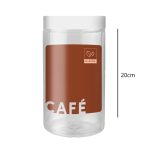 POTE CAFE 1,8 L  TRANSP. C/ MARROM - Imagem 2