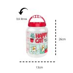 Pote Para Ração Happy- 3,6l 7908342102884 7908342102846 - Imagem 4