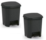 Lixeira Rattan 6 L - Preta - Imagem 2