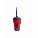 Copo Fest 400 Ml C/ Tampa E Canudo- Aranha - Imagem 3