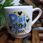 Caneca Lisa Branca Dec. Pai