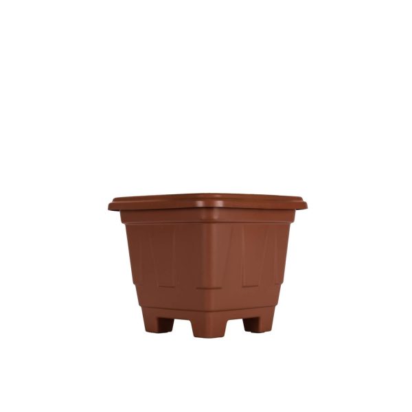 Vaso Quadrado N 0 Terra Cota