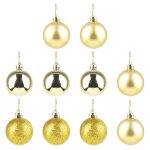 Bola Tb Lisa 5Cm 10Pcs Dourada - Imagem 3