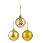 Bola Tb Jade 5Cm 9Pcs Dourada - Imagem 2