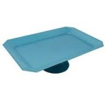 Bandeja Retangular Texturizada C/ Pe 32,5X21 Azul Candy