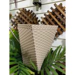 Vaso Para Planta Rattan Pequeno Modelo Twister 12 Litros - Imagem 7