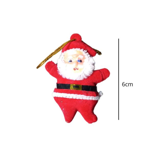 ENFEITE PAPAI NOEL 4,5 cm C/3 1102N B