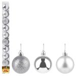 Bola Tb Lisa 5Cm 10Pcs Prata