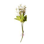 Buquê de Mini Flores com Folhagem em Tecido – 6 Galhos, 18 Flores, 30cm - Imagem 5