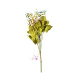 Buquê de Mini Flores com Folhagem em Tecido – 6 Galhos, 18 Flores, 30cm - Imagem 4
