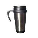 Caneca Térmica de Aço Inox 400 ml com Alça Anatômica e Tampa Rosqueável - Imagem 4