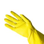 Luva Plástica Multiuso Amarela – Tamanhos M (8 cm), G (9 cm) e GG (10 cm) - Imagem 2