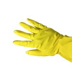 Luva Plástica Multiuso Amarela – Tamanhos M (8 cm), G (9 cm) e GG (10 cm) - Imagem 4