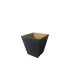 Vaso Decorativo em MDF Marrom 7,5x7,5x8 cm