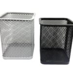 Porta Caneta Aramado Quadrado de Metal Art Office