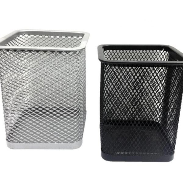 Porta Caneta Aramado Quadrado de Metal Art Office