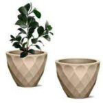 Vaso Decorativo Veneza em Polietileno 40x21x36 cm