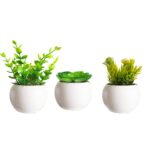 Vaso Decorativa Branca em Cerâmica Grillo Home Decor - Imagem 2