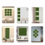 Placa de Grama Artificial 25x25 cm Nobre Verde Grillo - Imagem 2