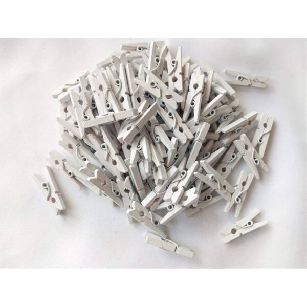 Mini Prendedores Decorativos Branco Art House