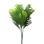 Buquê de Samambaia Artificial Verde  5 Galhos  34 cm - Imagem 2