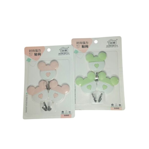 Kit com 3 Ganchos Adesivos Mickey