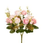 Buquê Rosa e Botão X5 - Imagem 2