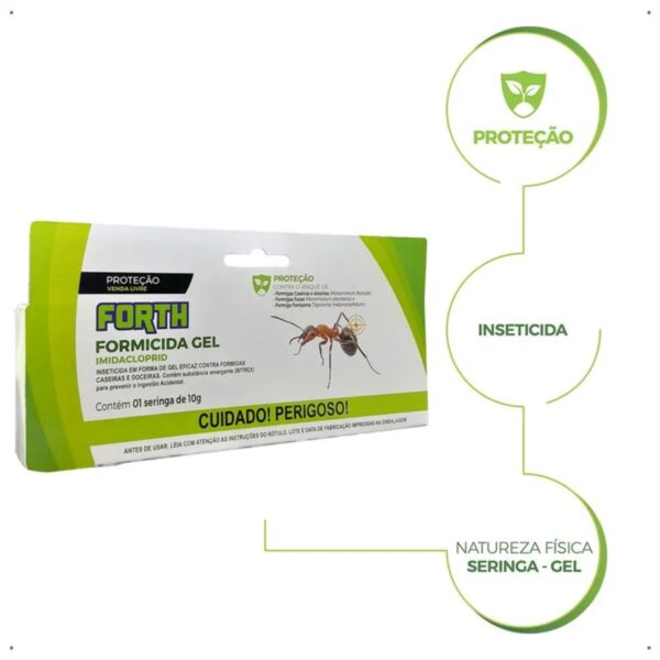 Forth Formicida Gel 10g Controle eficaz de formigas