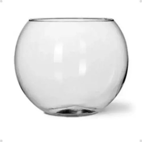 Aquário Redondo de Vidro  1,5 L