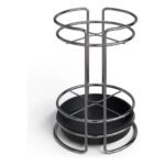 Porta-Talher Redondo Cromado com Base em Plástico - Imagem 2