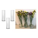 Vaso Cilíndrico de Vidro 20x7 cm - Imagem 2