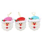 Enfeite Natalino De Papai Noel Com Gorro Estrelado