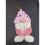 Enfeite Natalino De Papai Noel com Barba e Chapéu Estrelado - Imagem 4