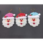 Enfeite Natalino De Papai Noel Com Gorro Estrelado - Imagem 2