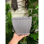Vaso Cachepô Quadrado Rattan 2,1 L - Imagem 5