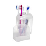 Porta Escova De Dente De Plastico 5 Repartições Com Tampa - Imagem 2