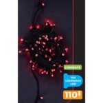 Pisca-Pisca LED vermelho 10m com 100 Lâmpadas