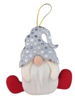 Enfeite Natalino Papai Noel com Gorro Brilante16 cm – Decoração de Natal Charmosa