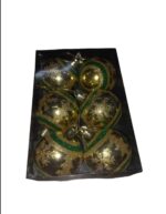 Bolas de Natal com Detalhes de Flocos de Neve – Kit com 6 Unidades - Imagem 3