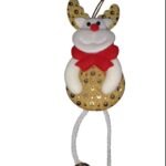 Enfeite Natalino 25cm – Decoração de Natal com Detalhes Brilhantes para Árvores, Mesas e Ambientes Festivos