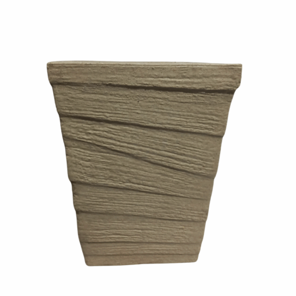 Vaso Coluna Degrau Quadrado REF 097 28x22 cm Polietileno