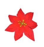 Flor Artificial Bico de Papagaio Vermelha 38cm – Decoração Natalina e Arranjos Florais