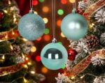 Kit de Bolas de Natal 6 cm - 3 Peças na cor Oceane - Imagem 2