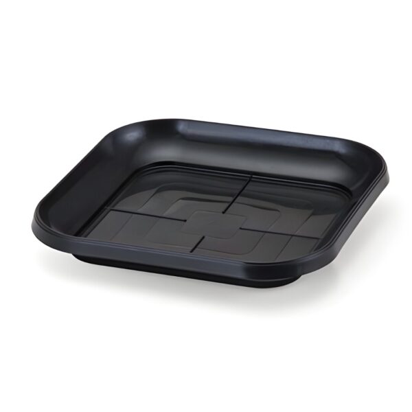 PRATO P/ VASO QUADRADO EXTRA GRANDE PRETO