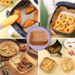 Forma de Papel Quadrada para Air Fryer - 50 Unidades (16 cm de altura) - Imagem 3