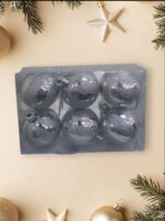 Kit com 6 Bolas de Natal com Glitter – 5cm - Imagem 5