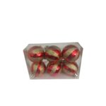 Kit com 6 Bolas de Natal com Glitter – 5cm - Imagem 2