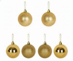 Kit de Bolas de Natal Texturizada 6 cm - 6 Peças - Imagem 4