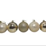 Kit de Bolas de Natal 7 cm - 5 Peças