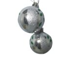 Bolas de Natal 5cm com Detalhes em Glitter– Kit com 6 Unidades - Imagem 5